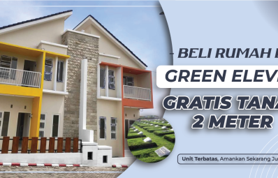 Beli Rumah GRATIS Tanah 2 Meter di Green Eleven