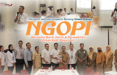 NGOPI Bareng Green Eleven Bersama Bank Jatim & Perwakilan Dinas Kab. Pasuruan